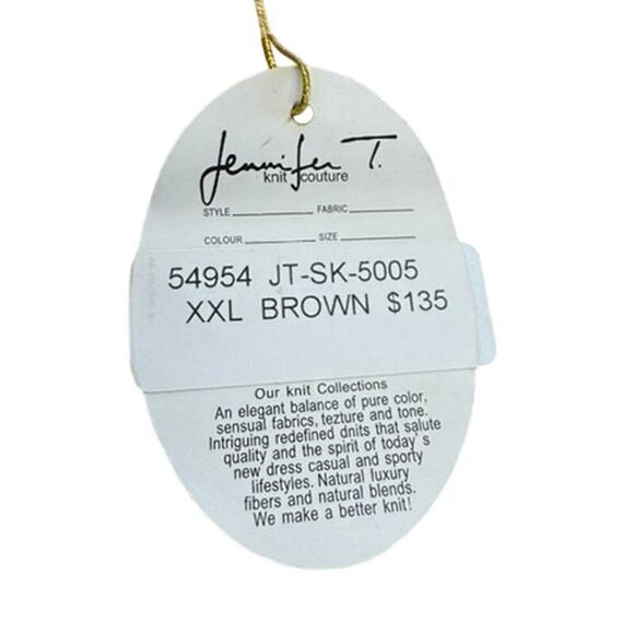 NWT! "JENNIFER T. KNIT COUTURE" 3/4 Sleeve SZ 2X Runs Small Grandma Core Sweater - Picture 7 of 11